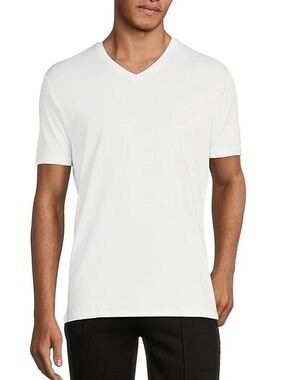 Murano Liquid Luxury Slim-Fit Short-Sleeve V-Neck T-Shirt Men’s Large
